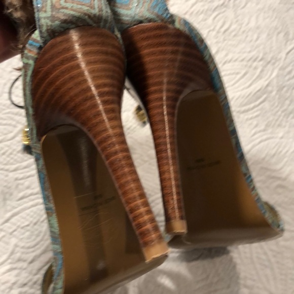 Hale Bob Heels with Feathered Accents - Picture 3 of 6